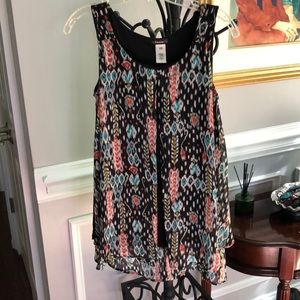 FLOWY TOP with TANK sz Small
